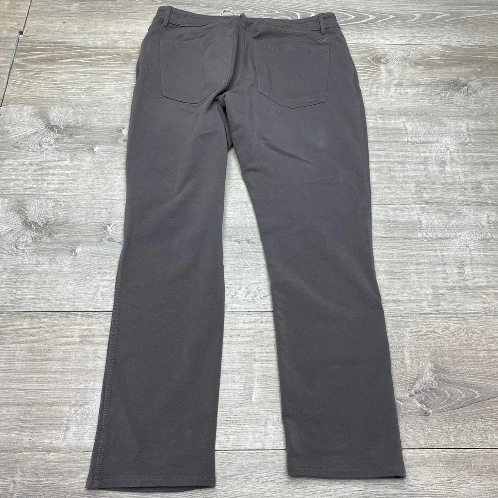 Swet Tailor Pants Mens 33x30‎ Gray Stretch Knit Chino Casual 5 Pocket Travel